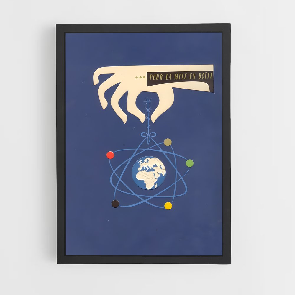 Poster Atomic radieux âge – affiche Espace rétro (vue 2)
